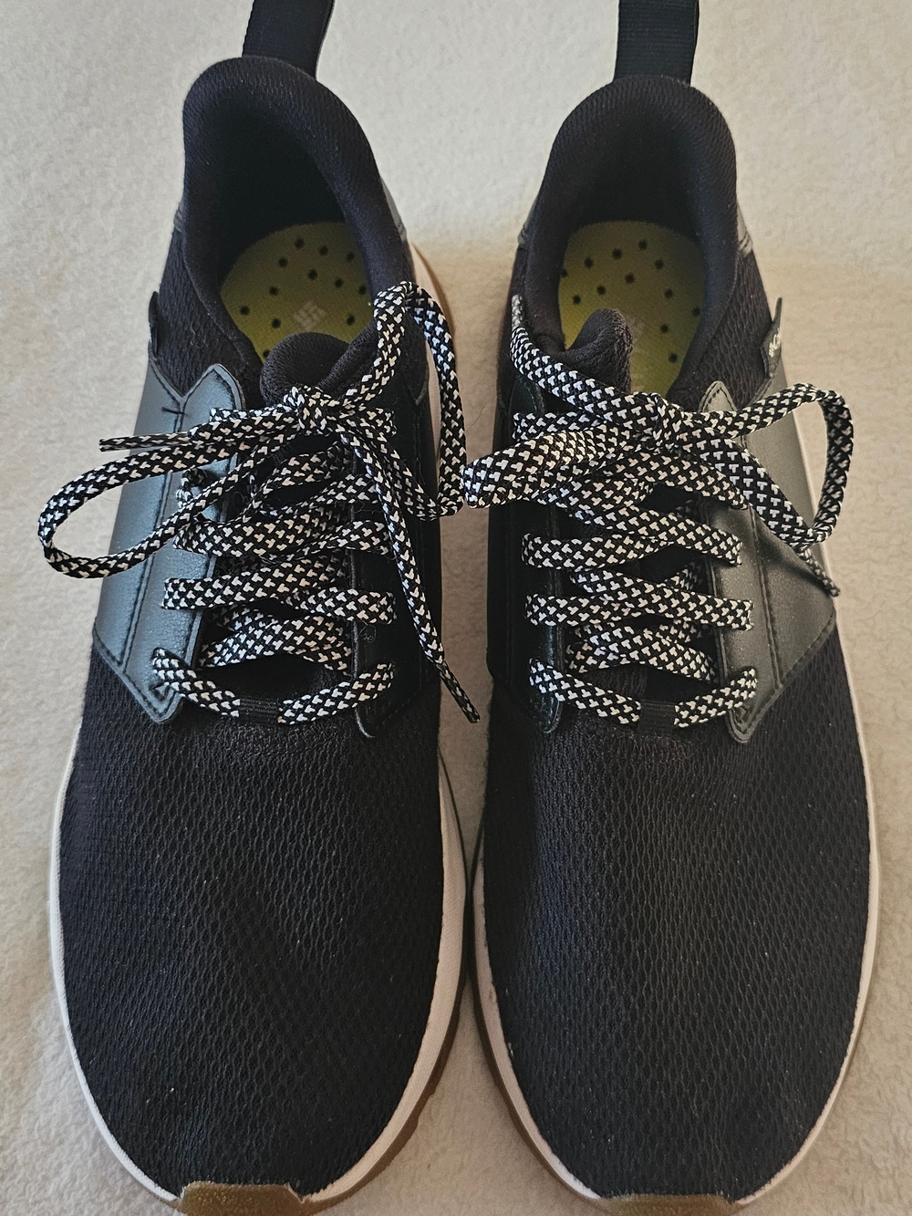 Columbia Men's Black Athletic Sneakers with White Accents